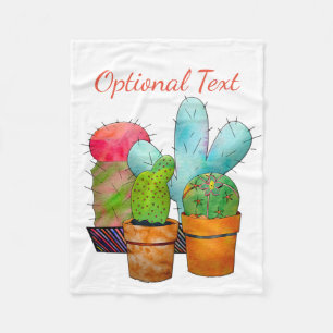 Cactus Garden Fleecedecke