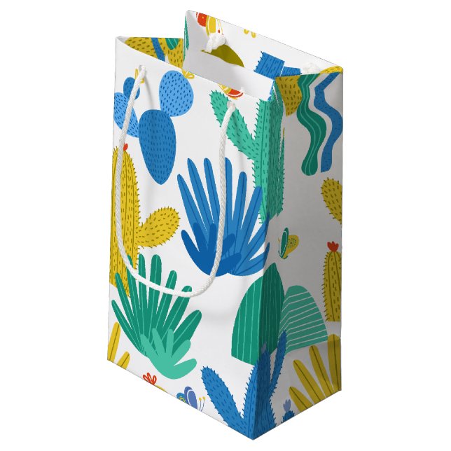 Cactus Gift Bag Kleine Geschenktüte (Rückseite Schrägansicht)