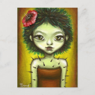 Cactus Girl Postkarte