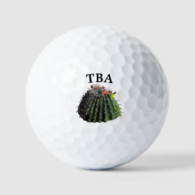 Cactus Golf Balls - Fakultative Personalisierung Golfball (Vorderseite)