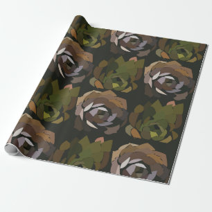 Cactus Green Botanical Cactus Geschenkpapier