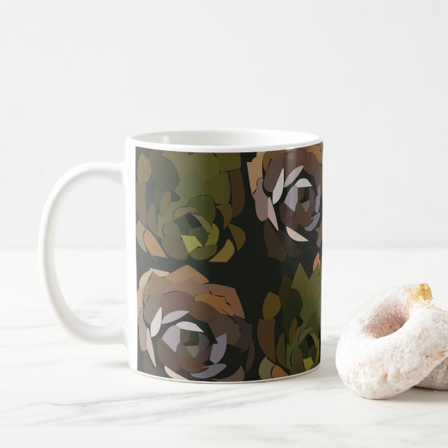 Cactus Green Botanical Cactus Kaffeetasse (Mit Donut)