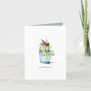 Cactus greeting card for Lover Birthday Feiertagskarte