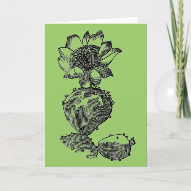 Cactus Greeting Card Karte (Vorderseite)