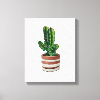 Cactus Hand gezeichnet Stift Crayon Art Canvas Pri Leinwanddruck