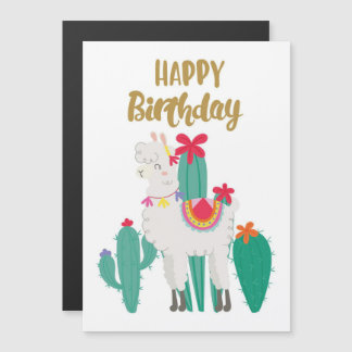 Cactus Happy Birthday Magneteinladung