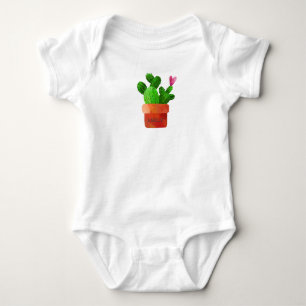 Cactus Heart Individuelle Name Niedlich Unisex Baby Strampler