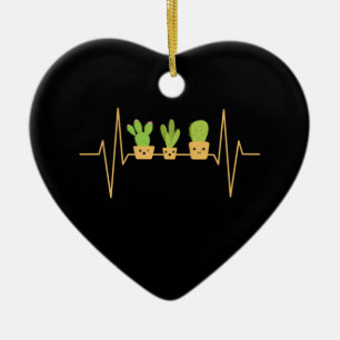 Cactus Heartbeat Keramik Ornament