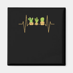 Cactus Heartbeat Magnet