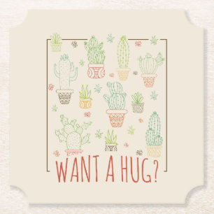 Cactus HugPaper Untersetzer