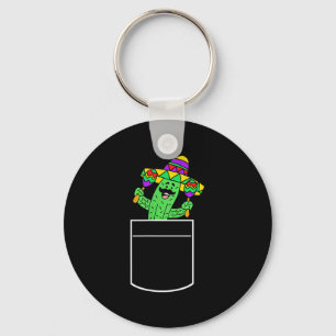Cactus in der Tasche Cinco De Mayo Süße Zeichentri Schlüsselanhänger