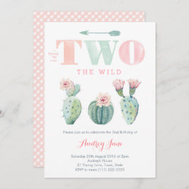 Cactus Invitations de fête du 2e anniversaire, Bab