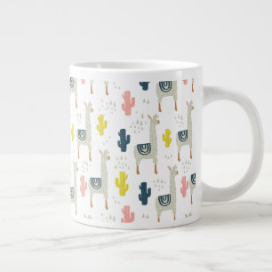 Cactus & Llamas Jumbo-Tasse