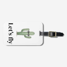 Cactus Luggage Tag