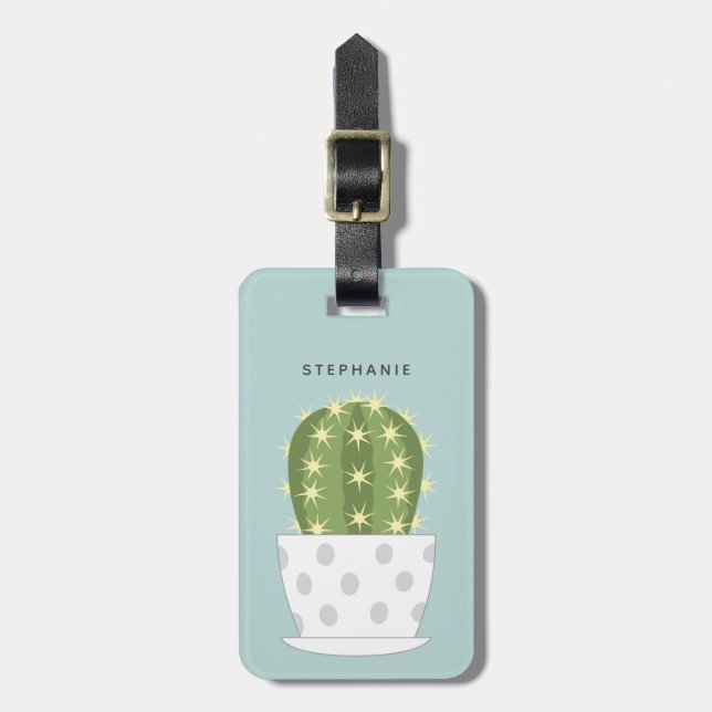 Cactus Luggage Tags Gepäckanhänger (Vorderseite vertikal)