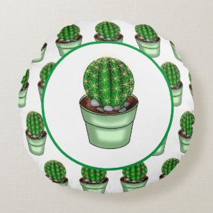 Cactus macht perfekt Pflanze Puppe Rundes Kissen