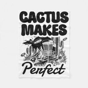 Cactus Makes Perfect Disc Golf Abenteuer Fleecedecke