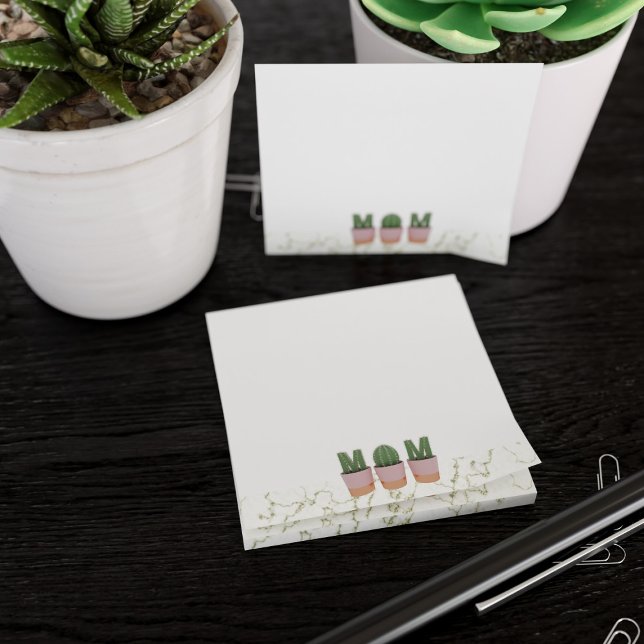 Cactus Mama Pflanze Mama Succulent Post it Notes Post-it Klebezettel (Cute post it notes for the plant mom in your life. Great gift for gardeners!)