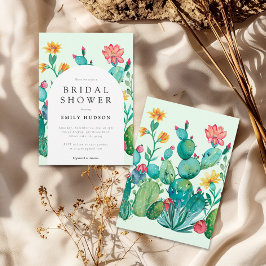 Cactus Mexican Fiesta Brautparty Einladung