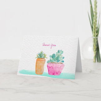 Cactus mis en pot peint à la main de Merci