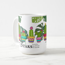 CACTUS MIT QUOTEN UND GROSSEN BLÄTTER KAFFEETASSE