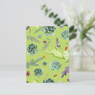 Cactus Muster 6 Postkarte