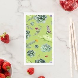 Cactus Muster 6 Serviette