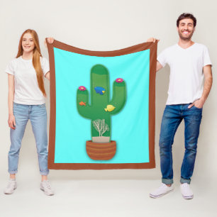 Cactus Oasis Fleecedecke