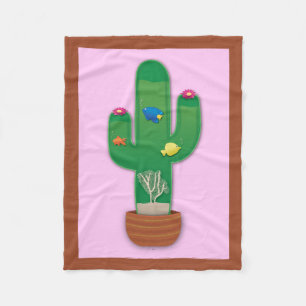 Cactus Oasis Fleecedecke