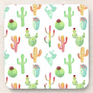 Cactus Pastel Wasserfarbmuster Untersetzer