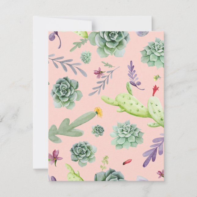 Cactus Pattern 8 Mitteilungskarte (Vorderseite)