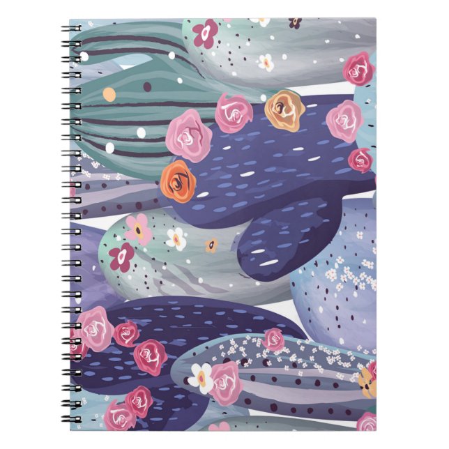 Cactus Pattern Colorful Watercolor Notizblock (Vorderseite)
