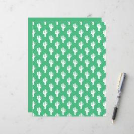 Cactus Pattern Green Desert Saguaro Südwest Fun