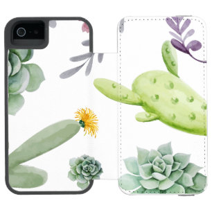 Cactus Pattern Incipio Watson™ iPhone 5 Geldbörsen Hülle