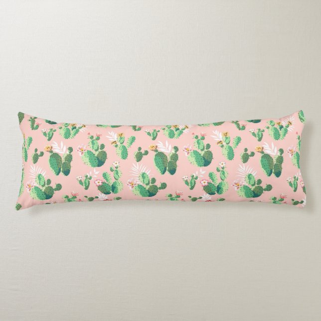 Cactus Pattern Seitenschläferkissen (Vorderseite)