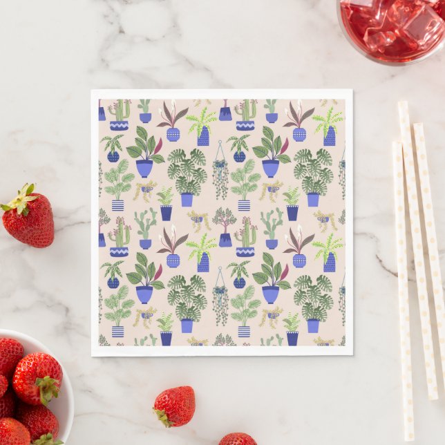 Cactus Pattern Serviette (Beispiel)