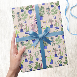 Cactus Pattern Simplistic Geschenkpapier