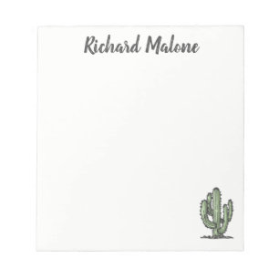 Cactus-Pflanze Handgezeichnete Illustration Person Notizblock