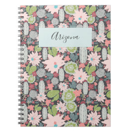 Cactus Pflanze Succulents Personalisiert Notebook Notizblock