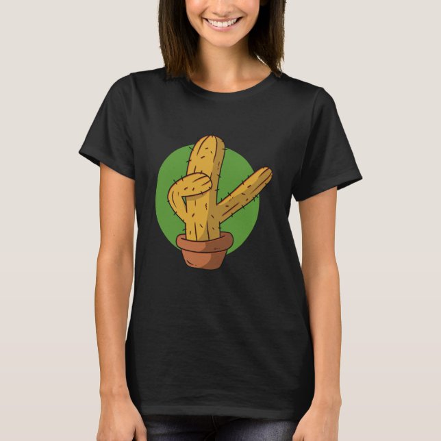 cactus plant dab dabbing T-Shirt (Vorderseite)