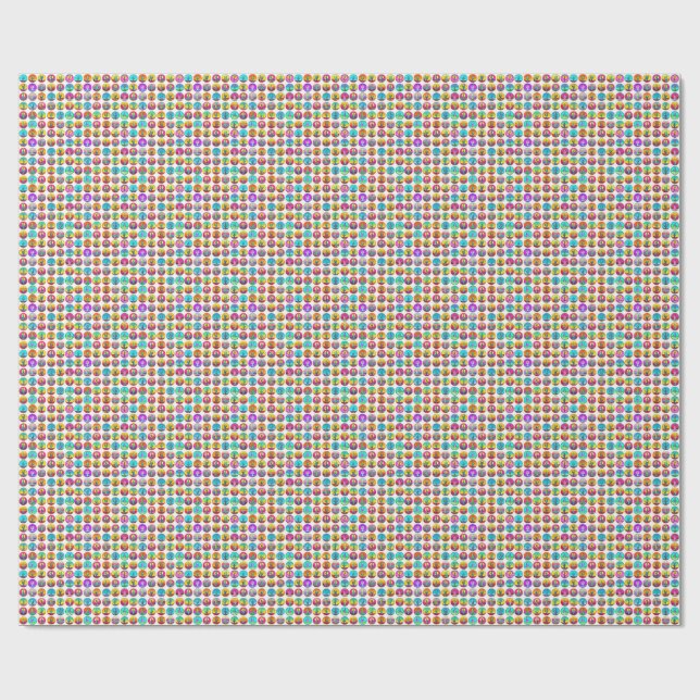 Cactus Pop Art Sukkuline Pflanze Gartenarbeit Geschenkpapier (Flach)