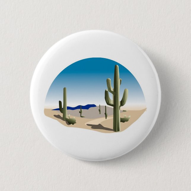 Cactus Prairie Scene Button (Vorderseite)