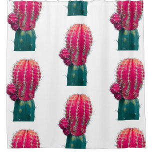 Cactus rose Photo Douche Rideau