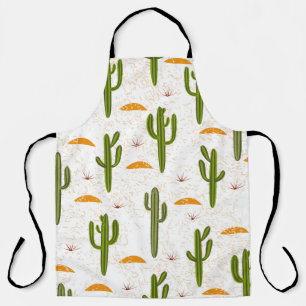 Cactus Sand: Mexikanischer Stil Nahtlos. Schürze