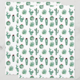 Cactus Scrapbook Paper