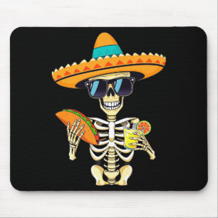 Cactus-Skelett-Sombrero-Cinco-De-Mayo-Mexikanische Mousepad