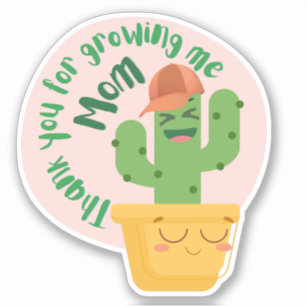 Cactus son and Mama Pflanze Aufkleber