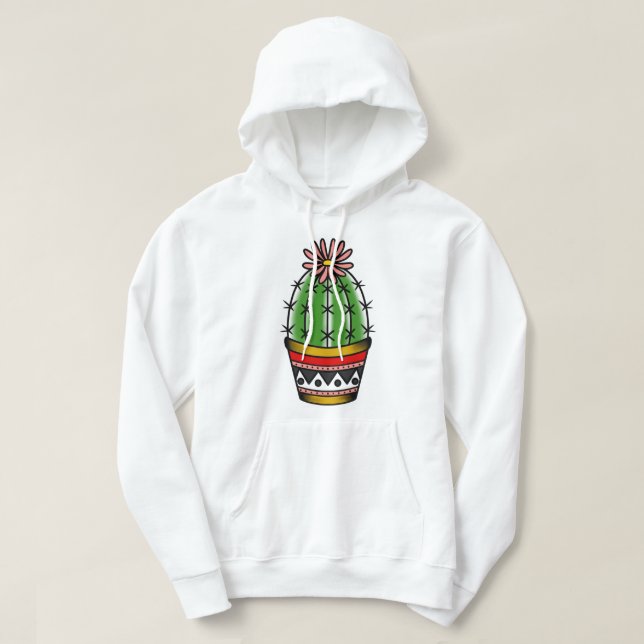 Cactus Sticker Hoodie (Design vorne)