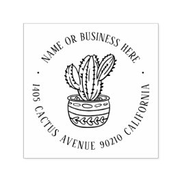 Cactus Succulent Garden Individuelle Name Rücksend Permastempel
