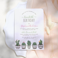 Cactus & succulent Modern Geometric Birthday Party
